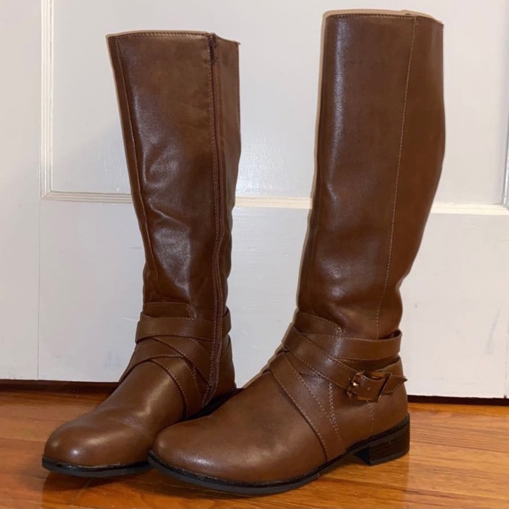 Life Stride Brown Leather Boots